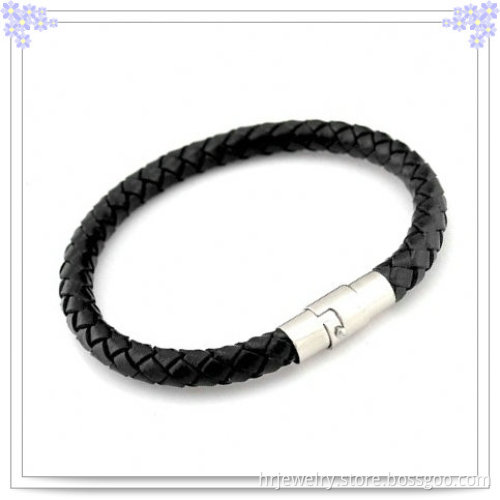 Steel Jewelry Leather Bracelet for Jewelry Fashion (HR3315)